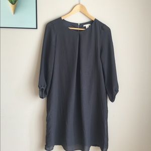 H&M grey 3/4 sleeves dress